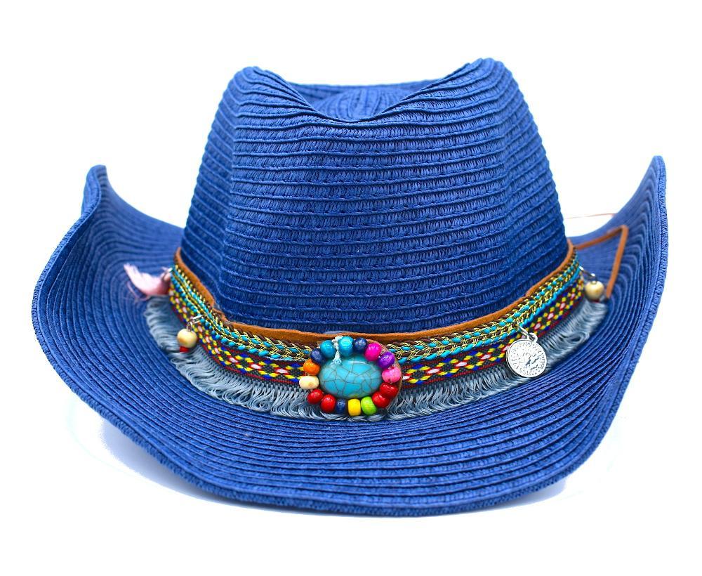 Sun hat Indian - blue 