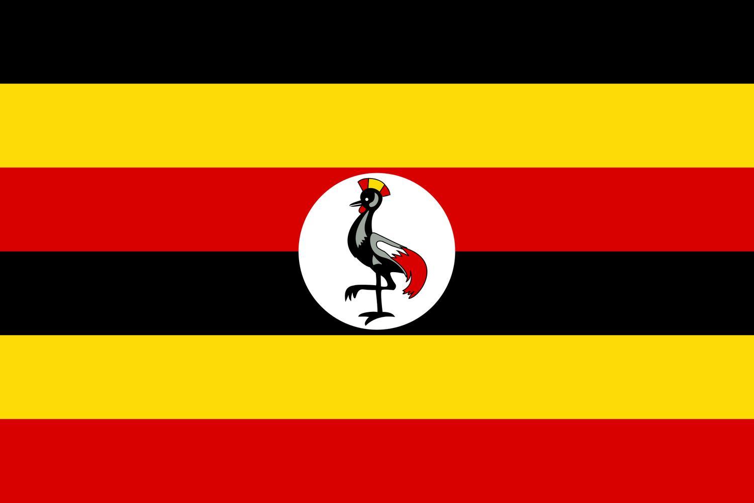 Uganda flagga - Hiprock 