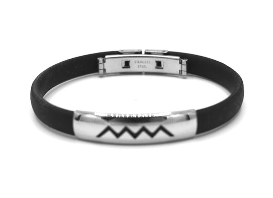 Wave black bracelet