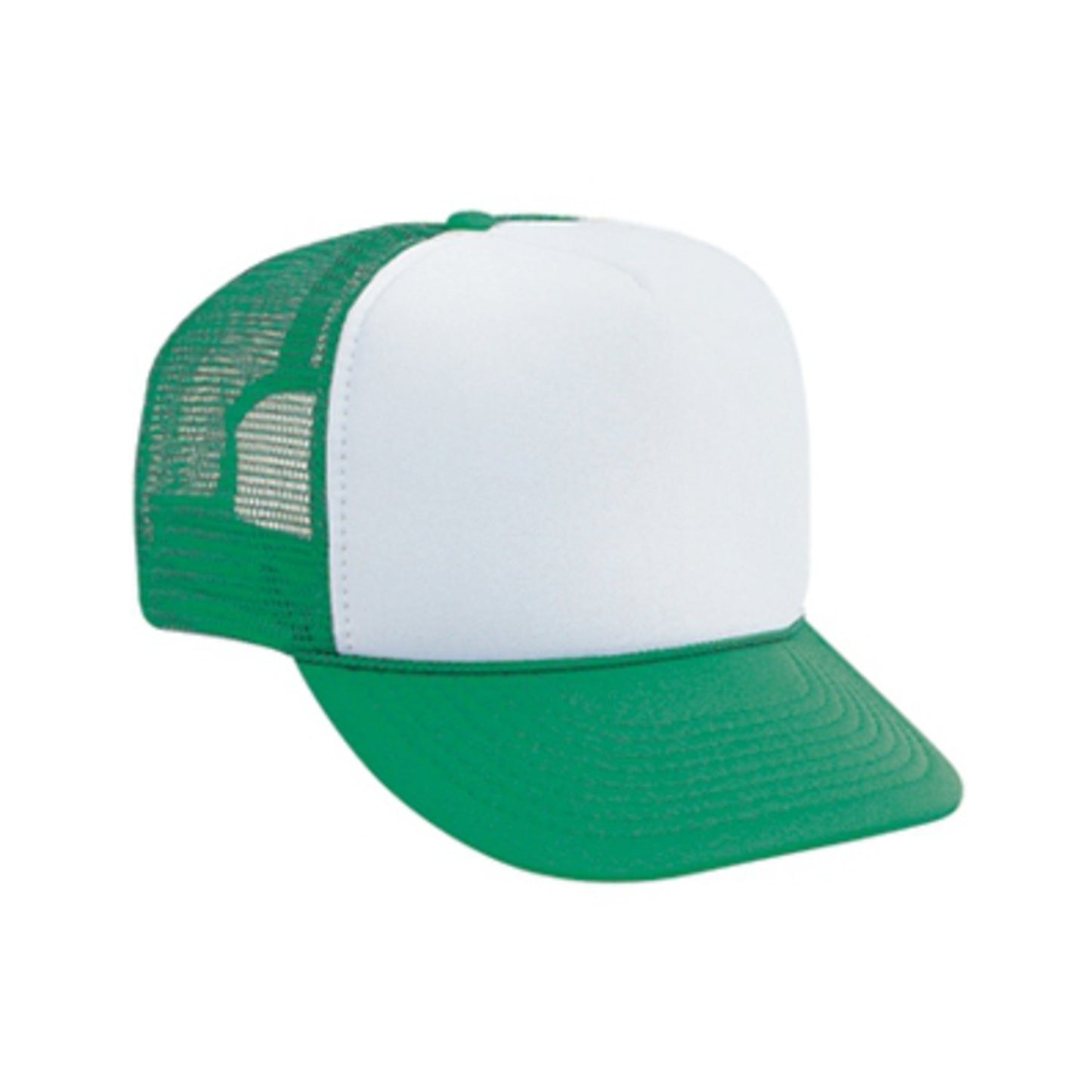 White and green trucker cap