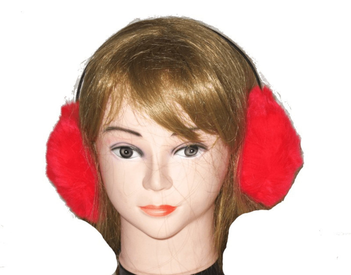 Ear Muffs - Fluffy Red