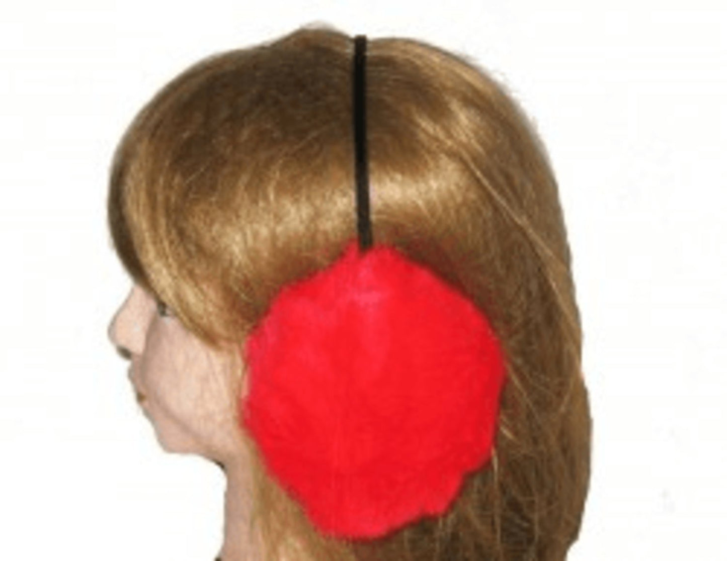 Ear Muffs - Fluffy Red